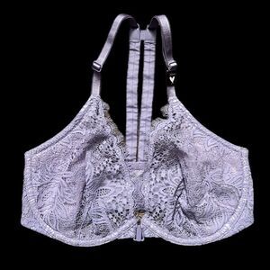 Victoria’s Secret very sexy unlined plunge Racerback bra lavender 32DD